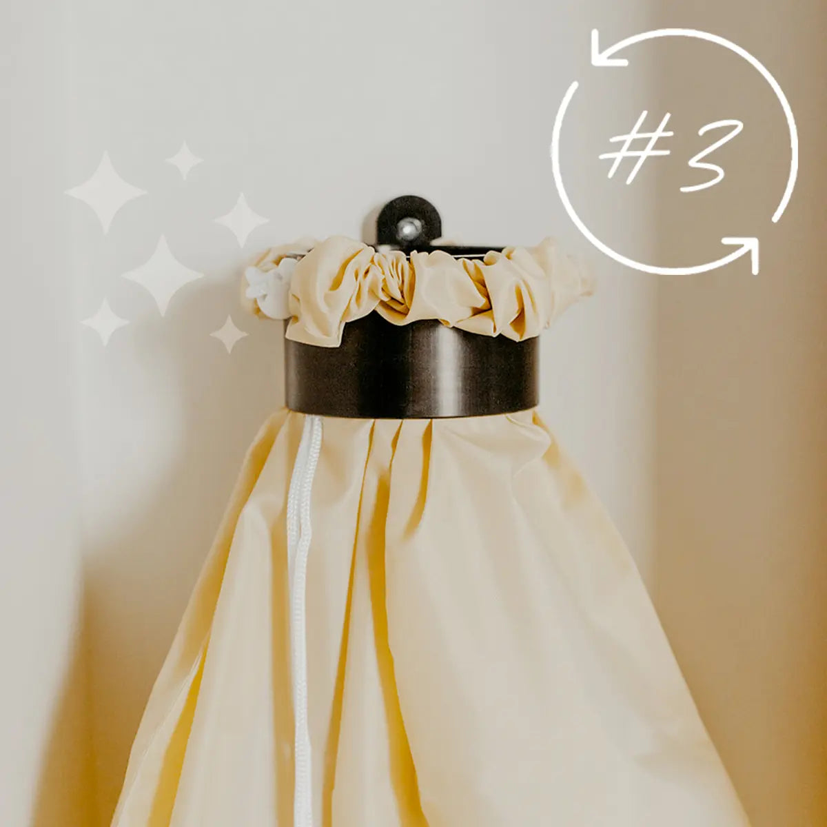 Sac CANTRAP installé sur un mur.